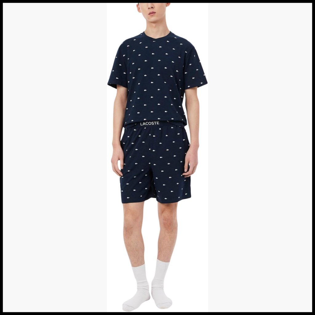 Cotton Straight Fit Pajama Shorts For Sleep & Lounge
